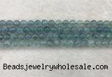 CFL1515 15.5 inches 6mm round blue fluorite gemstone beads