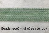 CFL1521 15.5 inches 4mm round green fluorite gemstone beads