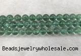 CFL1525 15.5 inches 12mm round green fluorite gemstone beads