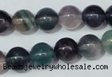 CFL153 15.5 inches 12mm round natural fluorite gemstone beads wholesale