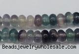 CFL156 15.5 inches 5*8mm rondelle natural fluorite gemstone beads