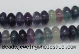 CFL157 15.5 inches 6*10mm rondelle natural fluorite gemstone beads