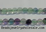 CFL251 15.5 inches 6mm faceted round natural fluorite beads