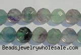 CFL253 15.5 inches 10mm faceted round natural fluorite beads