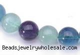 CFL26 16 inch 4mm round B grade natural fluorite beads Wholesale