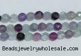 CFL323 15.5 inches 6mm faceted round natural fluorite beads