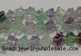 CFL480 15.5 inches 6*6mm carved cube natural fluorite beads