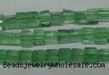 CFL631 15.5 inches 6*6mm cube green fluorite beads wholesale