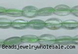 CFL641 15.5 inches 8*12mm oval green fluorite beads wholesale