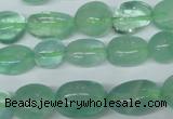 CFL655 15.5 inches 8*10mm - 9*13mm nuggets green fluorite beads