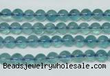 CFL661 15.5 inches 6mm round AB grade blue fluorite beads wholesale