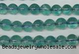 CFL662 15.5 inches 8mm round AB grade blue fluorite beads wholesale