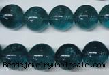 CFL675 15.5 inches 14mm round A grade blue fluorite beads wholesale