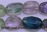 CFL728 15.5 inches 16*22mm faceted nuggets natural fluorite beads