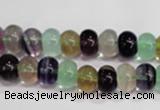 CFL761 15.5 inches 5*8mm rondelle rainbow fluorite gemstone beads