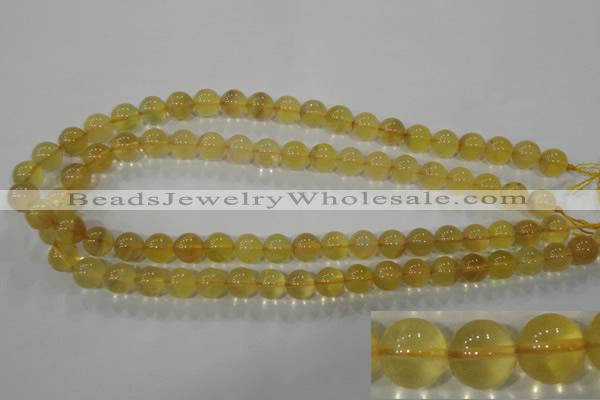 CFL803 15.5 inches 10mm round yellow fluorite gemstone beads