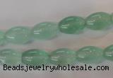 CFL862 15.5 inches 8*12mm rice green fluorite gemstone beads