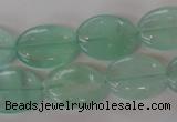 CFL866 15.5 inches 13*18mm oval green fluorite gemstone beads