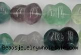 CFL958 15.5 inches 16*22mm peanut-shaped natural fluorite beads