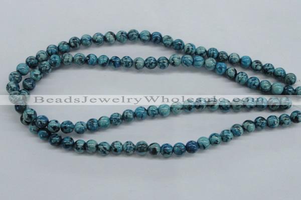 CFS102 15.5 inches 8mm round blue feldspar gemstone beads