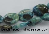 CFS110 15.5 inches 12*16mm oval blue feldspar gemstone beads