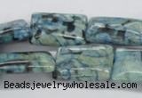 CFS116 15.5 inches 18*25mm rectangle blue feldspar gemstone beads