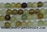 CFW101 15.5 inches 6mm round flower jade gemstone beads