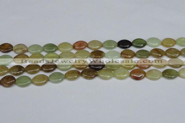 CFW137 15.5 inches 15*20mm marquise flower jade gemstone beads