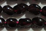 CGA416 15.5 inches 5*6mm nuggets natural red garnet beads wholesale