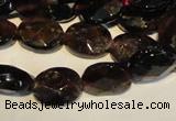 CGA480 15.5 inches 7*9mm faceted oval natural red garnet beads