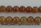 CGA501 15.5 inches 4mm round A grade yellow red garnet beads