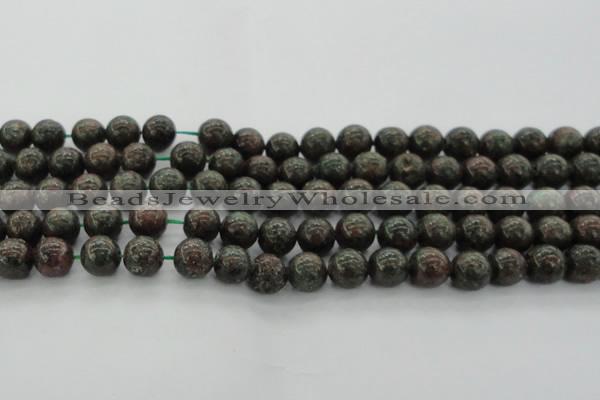 CGA552 15.5 inches 8mm round red green garnet gemstone beads