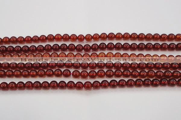 CGA611 15.5 inches 6mm AAA grade round natural orange garnet beads