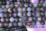 CGA702 15.5 inches 10mm round green garnet beads wholesale