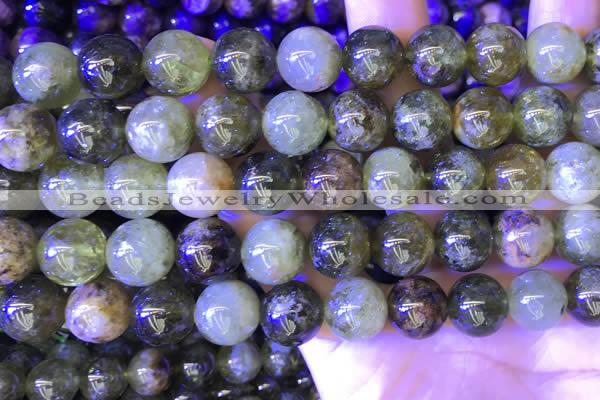 CGA703 15.5 inches 12mm round green garnet beads wholesale