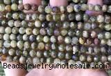 CGA705 15.5 inches 6mm faceted round green garnet beads