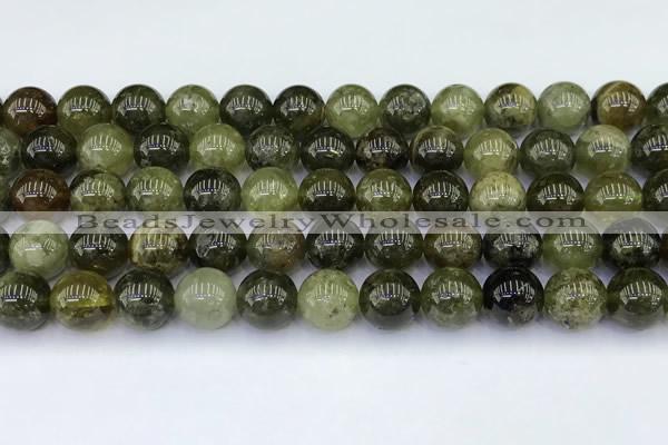 CGA713 15.5 inches 10mm round natural green garnet gemstone beads