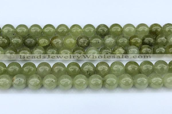 CGA847 15 inches 10mm round green garnet beads