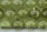 CGA851 15 inches 8mm round green garnet beads