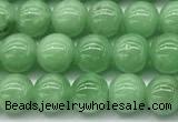 CGA930 15 inches 6mm round green angel skin beads