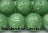 CGA932 15 inches 10mm round green angel skin beads