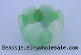 CGB150 8 inches fashion dyed white jade gemstone stretchy bracelet