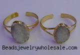 CGB2000 22*30mm - 25*30mm freeform druzy agate gemstone bangles