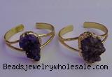 CGB2008 20*30mm - 25*30mm freeform druzy amethyst bangles