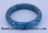 CGB209 Inner diameter 60mm fashion flower turquoise gemstone bangle