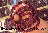 CGB2510 7.5 inches 6mm round ruby zoisite beaded bracelets