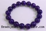 CGB2564 7.5 inches 12mm round charoite gemstone beaded bracelets