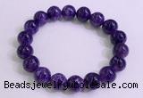 CGB2572 7.5 inches 11mm round charoite gemstone beaded bracelets