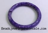 CGB2584 Inner diameter 60mm fashion charoite gemstone bracelet