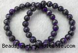 CGB2610 7.5 inches 8mm round natural sugilite beaded bracelets